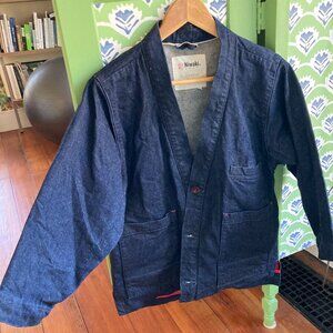 Niwaki Engei Garden Jacket, Heavy Navy Twill Red Stitching, XS